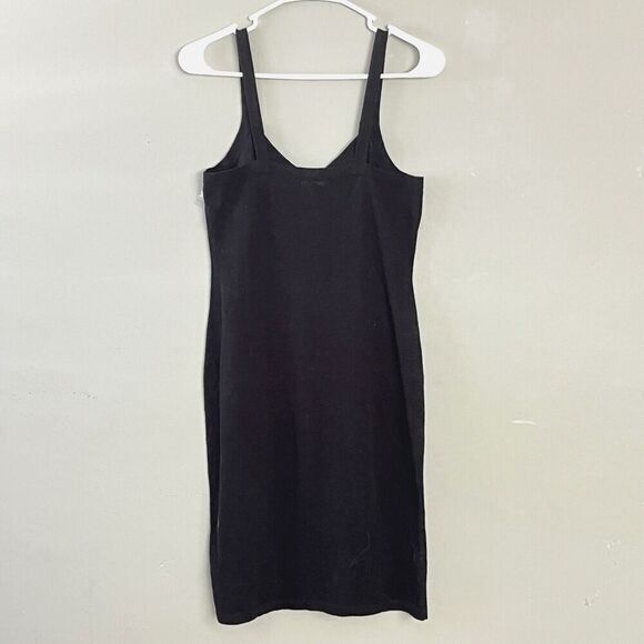 James Perse Los Angeles Linen Blend Little Black Dress Size1(S)  V-Neck Pullover - Picture 4 of 7